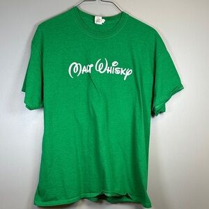 Gildan Green Short Sleeve Tee for Men “Malt Whisky” Size XL
